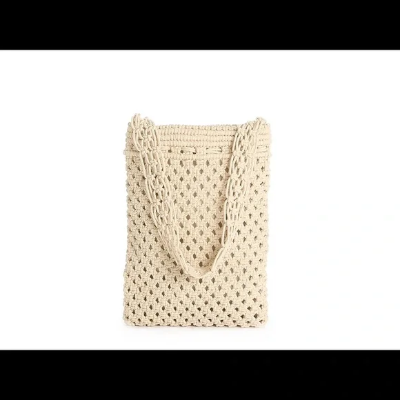 Crown Vintage Macrame Shoulder Bag - Picture 2 of 5